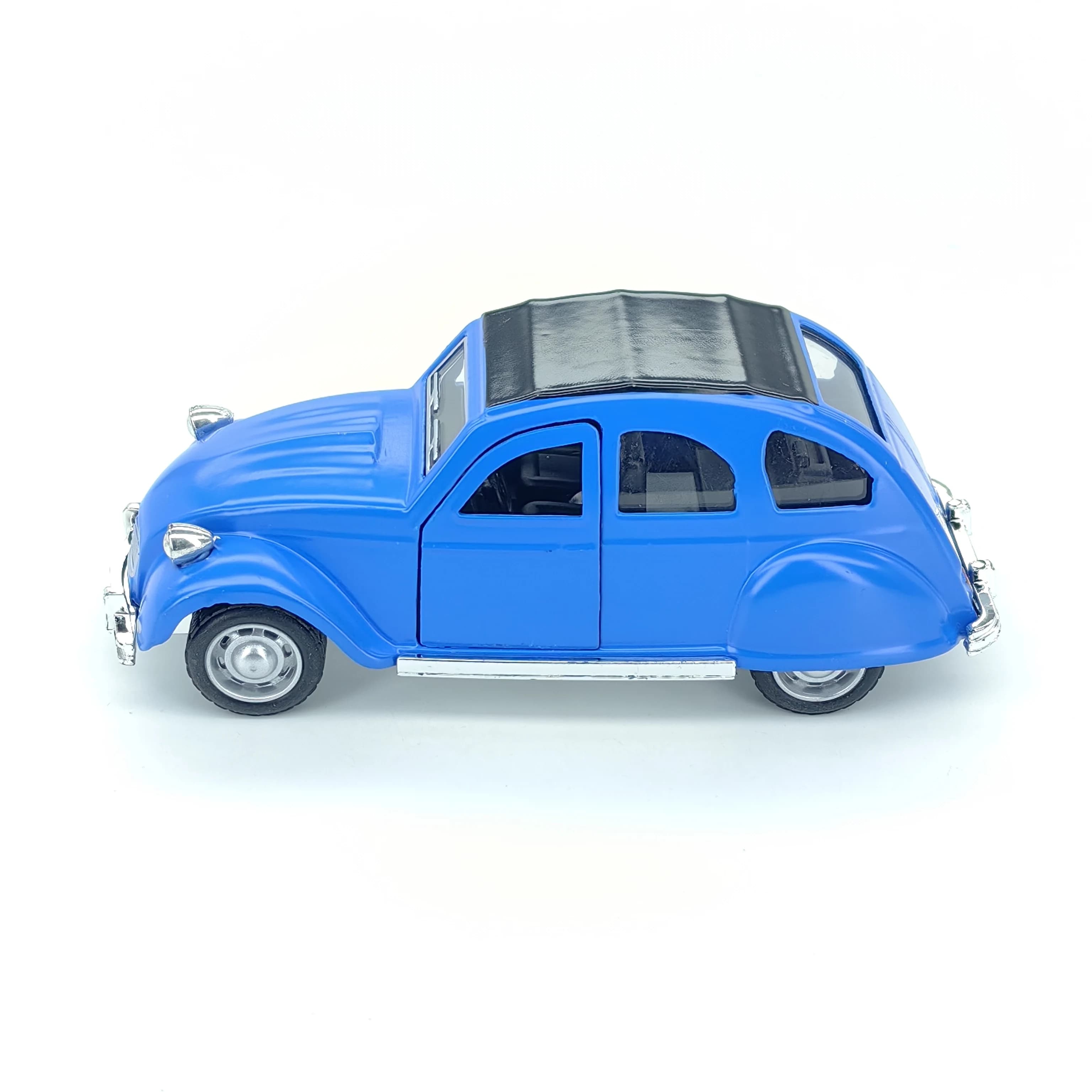 Modèle de coccinelle en alliage Vintage, voiture classique simulée, jouet à tirer pour enfants, peti