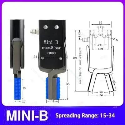 MINI pince de fixation de manipulateur, Expansion externe, couvercle antidérapant, moulage par Injec
