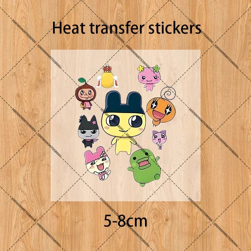 Tamagotchi – T-shirt d'été à manches courtes et col rond, chemise colorée imprimée, haut à la mode, 