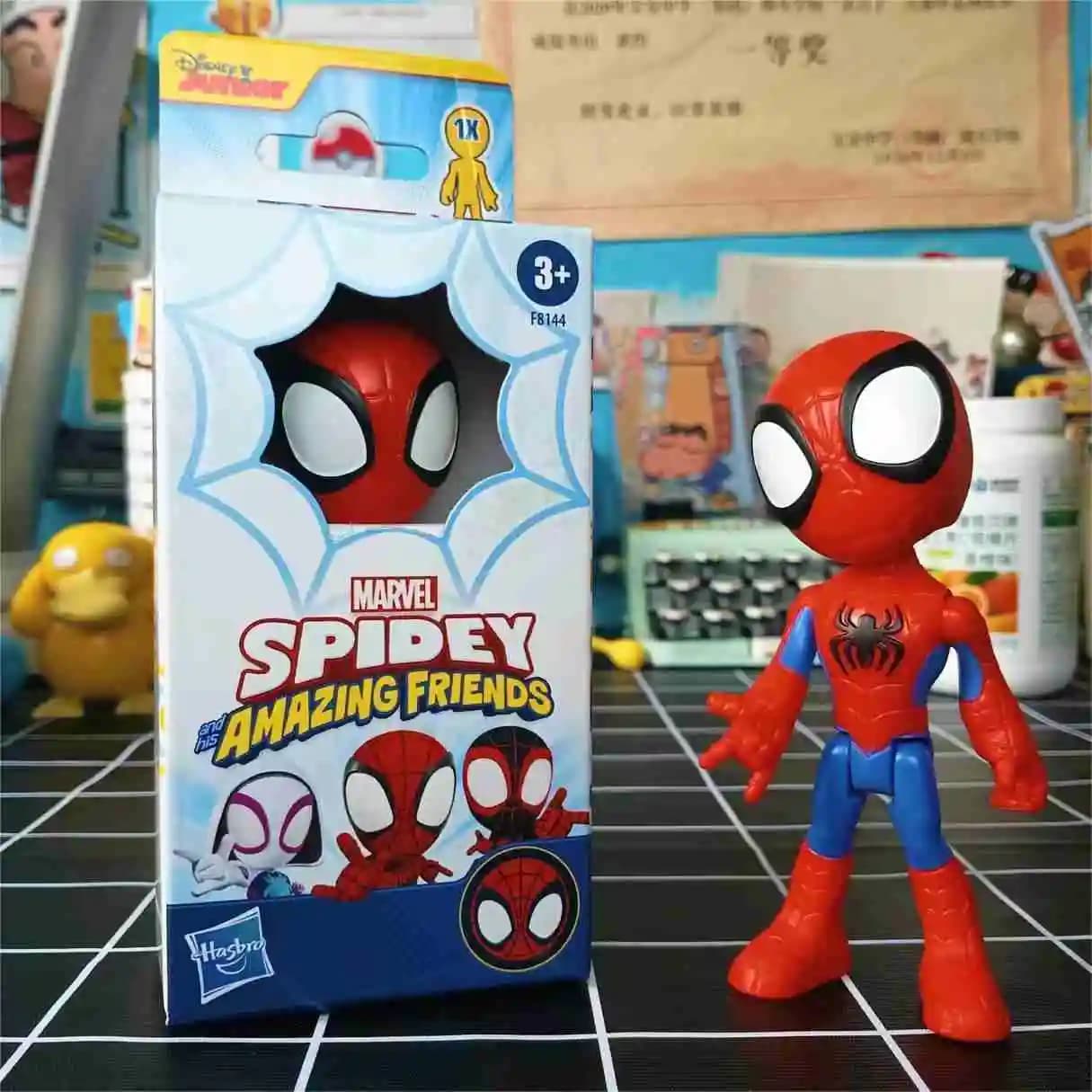 Figurines originales Marvel Legends Spiderman Spider Man Spidey et ses incroyables amis chat noir, j
