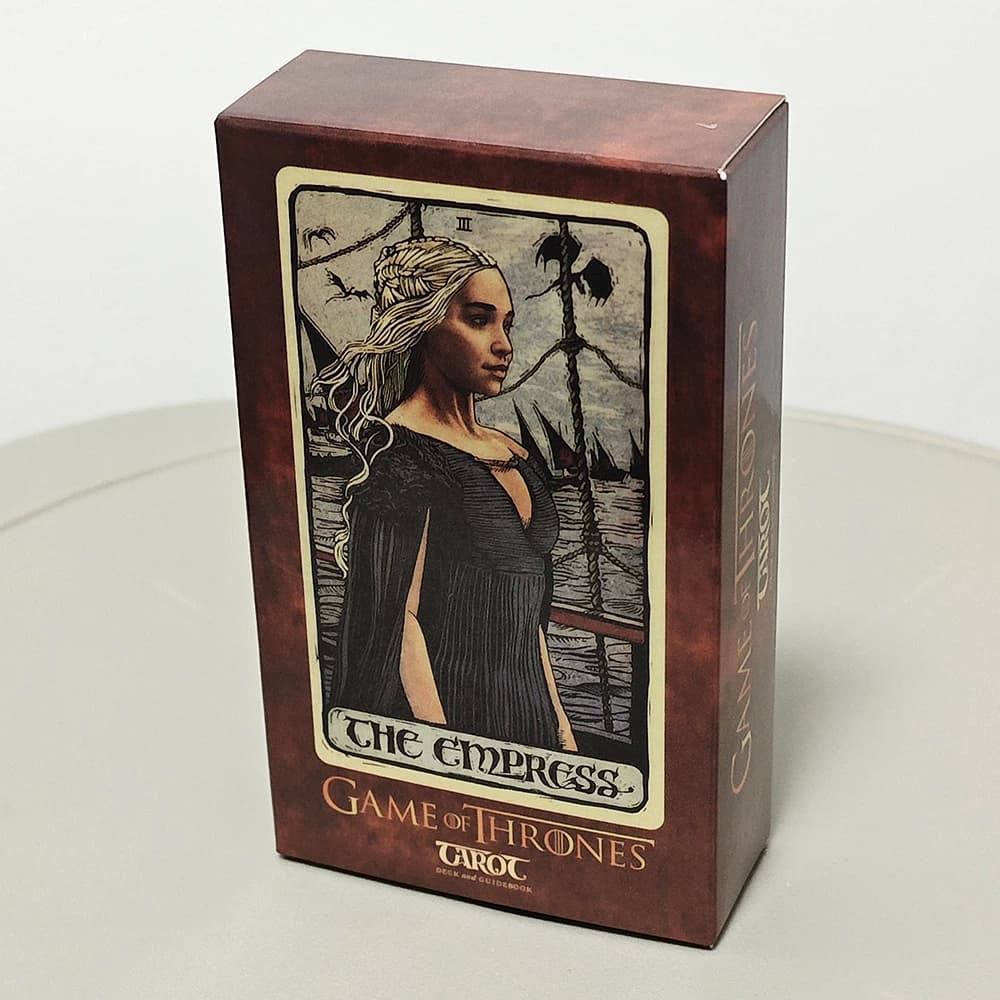 Jeu de tarot GOT Game of Thrones 10,3 x 6 cm, 78 cartes magnifiquement illustrées