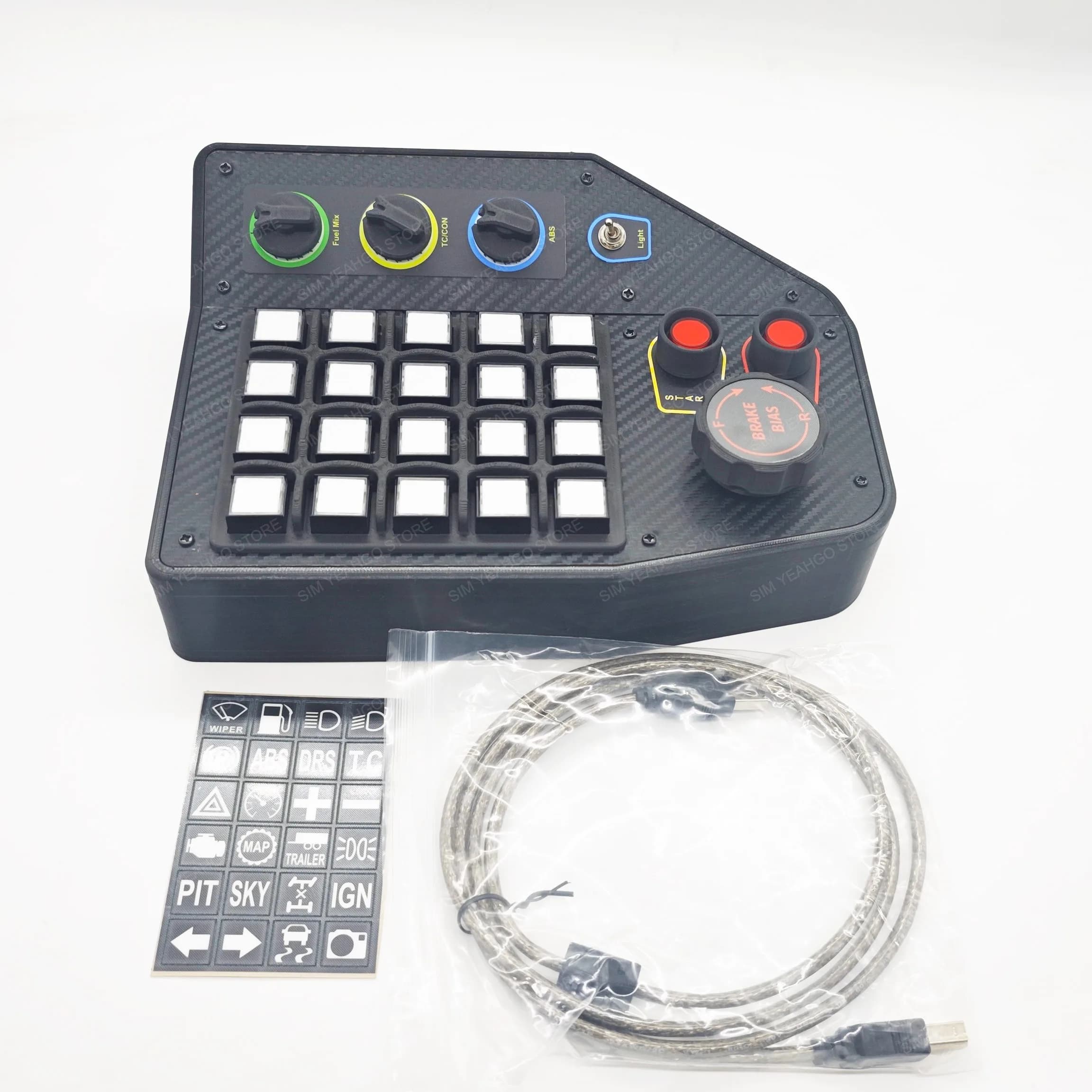 Boîte à boutons multifonction pour jeux de course, boîte de commande centrale avec Plug & Play sans 