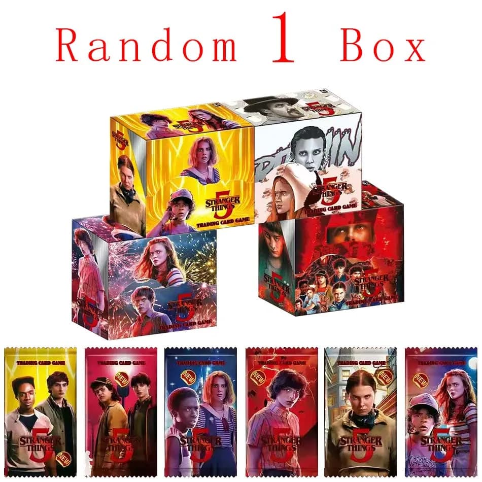 Nouvelle collection de cartes populaire Stranger Things, jeu de cartes de fête, dessin animé Spider-