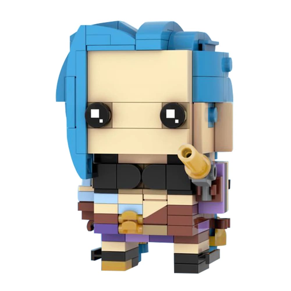 Gobricks MOC Anime Arcanes Figure BrickheadZ modèle bloc de construction scientifique Jayce Caitlyn 