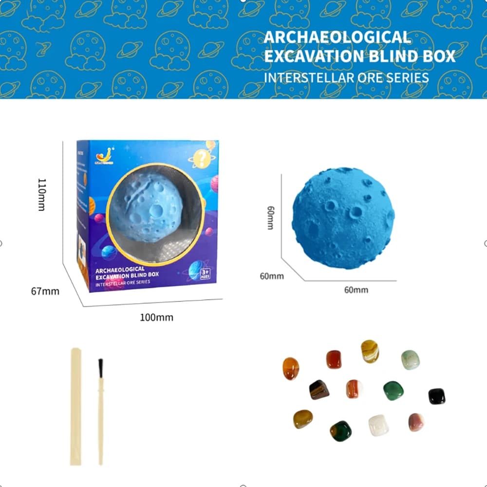 Archéologie pour enfants creuser trésor planète gemme minerai Exploration du système solaire minier 