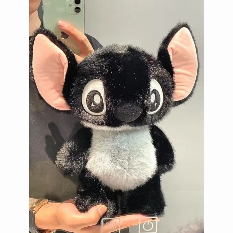 Nouvelle peluche noire Stitch, jouet en peluche Kawaii Lilo Stitch, poupée en peluche douce et moell