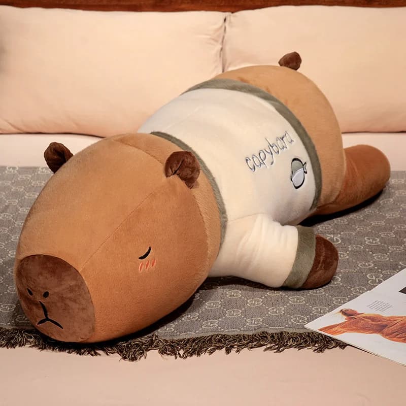 Jouet en peluche Kapibala Kawaii, Animal Capybara, jouet en peluche doux, poupée mignonne, oreiller,