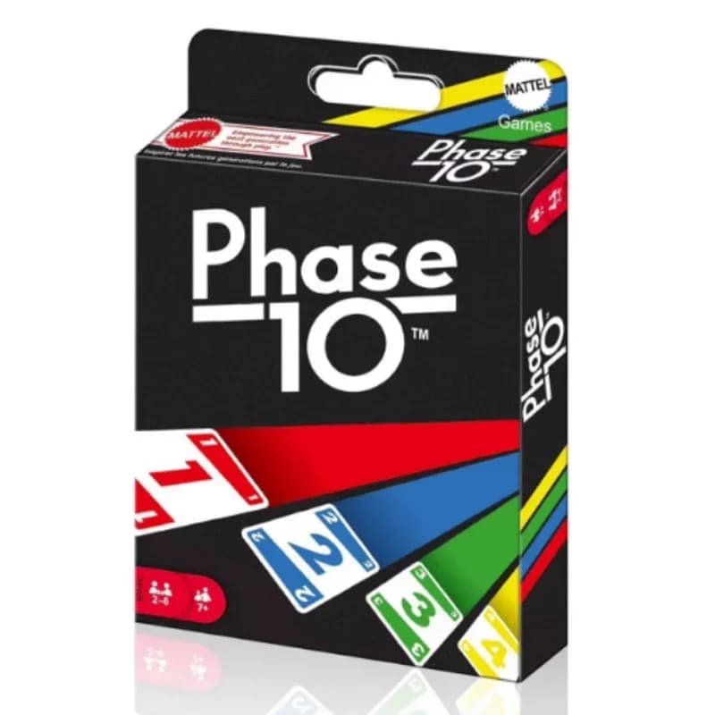 NOUVEAU Jeu de cartes Phase 10, jeu de société amusant et divertissant, designs multijoueurs, jeu de