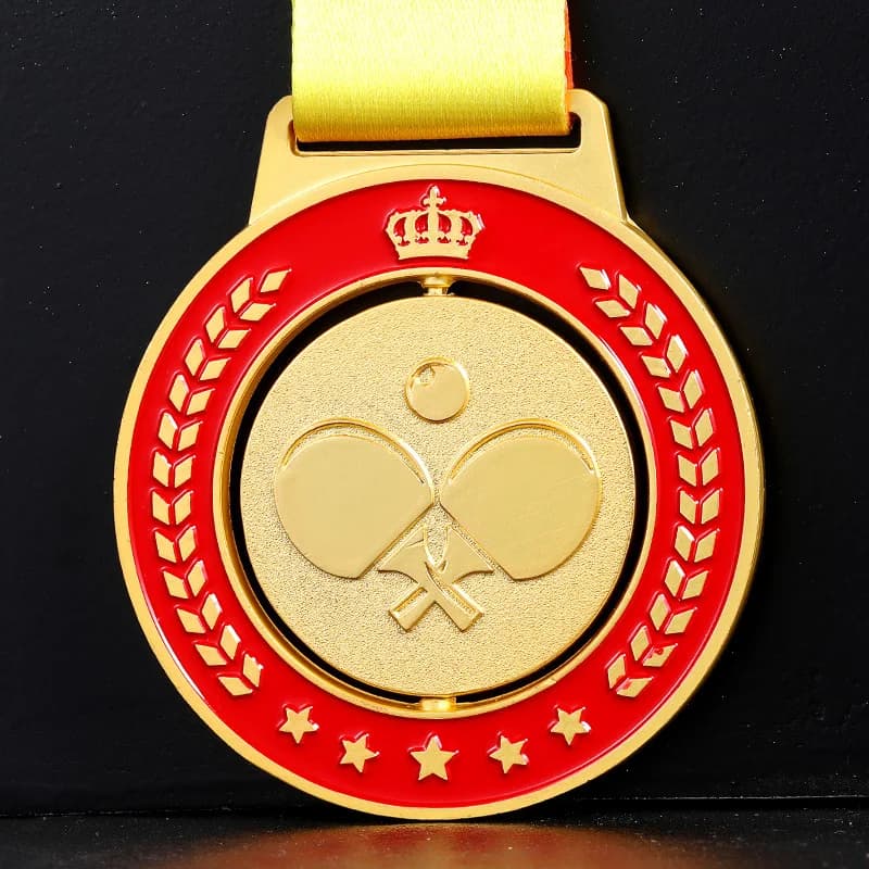 Médailles de Tennis de Table, or, argent, Bronze, pour jeux de Ping-Pong, compétitions, cadeaux de f