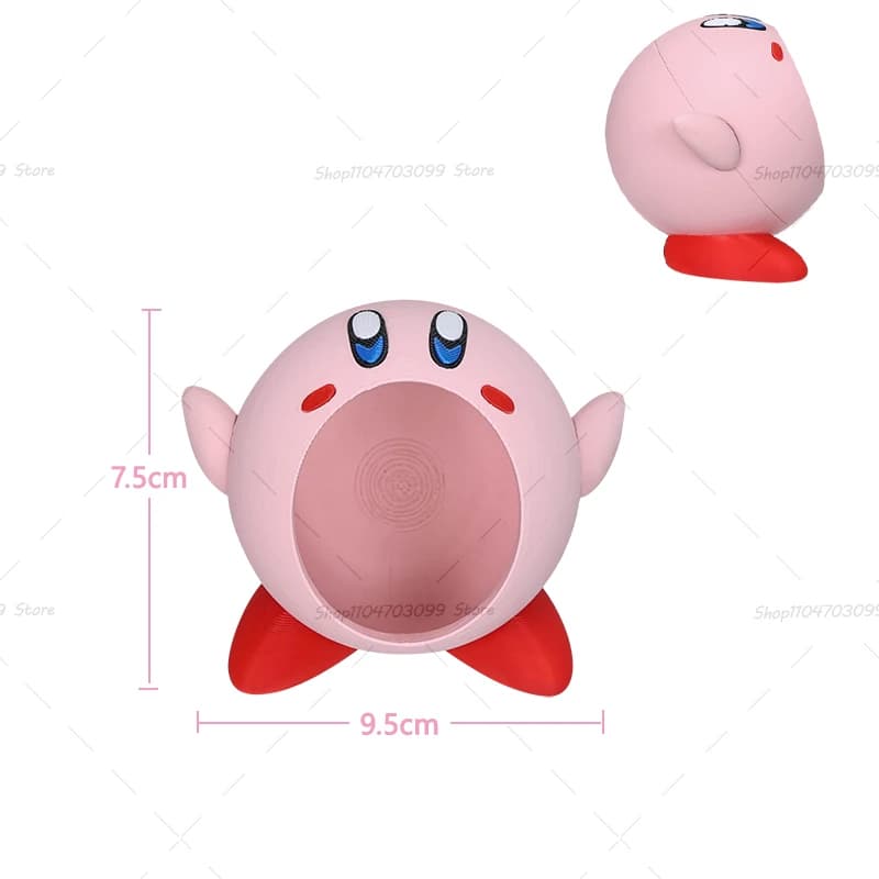 Figurines Kirby imprimées en 3D, rose, mignon, modèle de poupée, jouet de bureau, boîte à bijoux déc