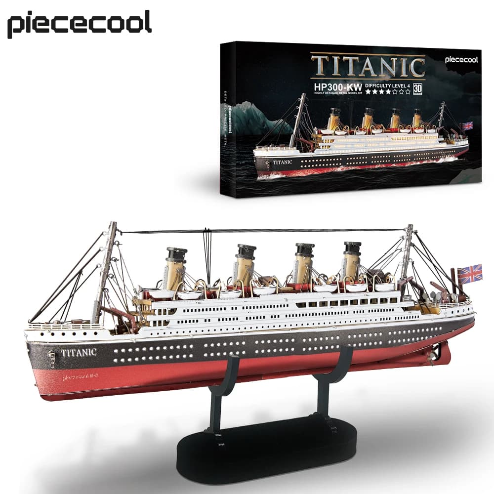 Kits de construction de modèles Piececool, puzzle de bateau Titanic, puzzle 3D en métal, jouets DIY 