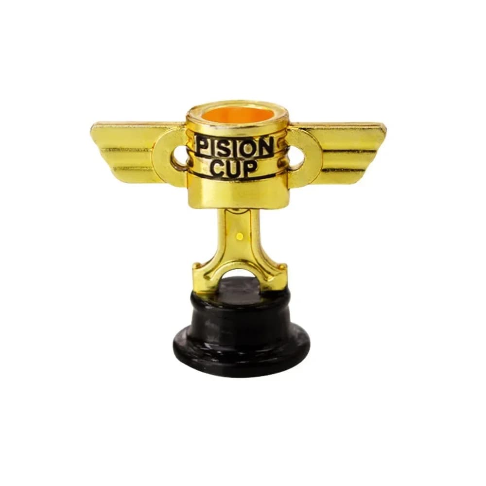 Nouveau modèle PISTON CUP jeux de sport en plastique trophée d'or récompenses Champion compétition p
