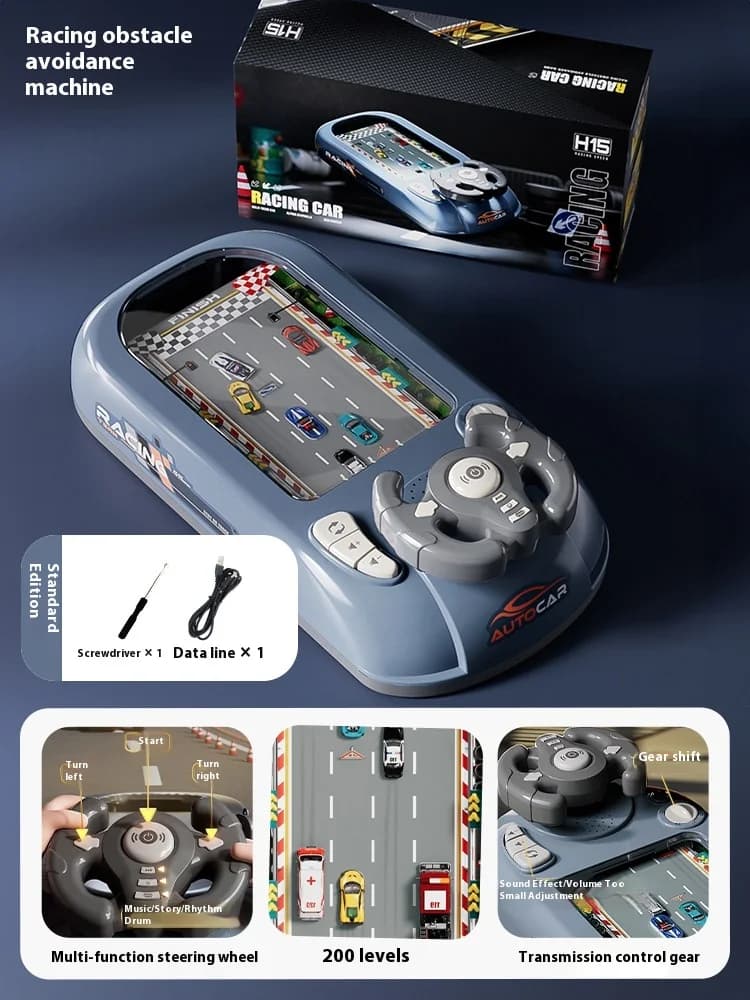 Console de jeu de course pour enfants avec évitement d'obstacles amusant, puzzle d'aventure, jouet d