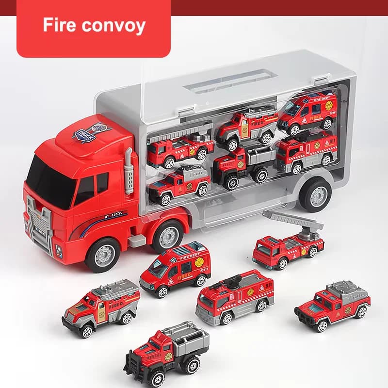 Nouveau modèle de camion conteneur de stockage, Simulation d'ingénierie de feu, flotte militaire, jo