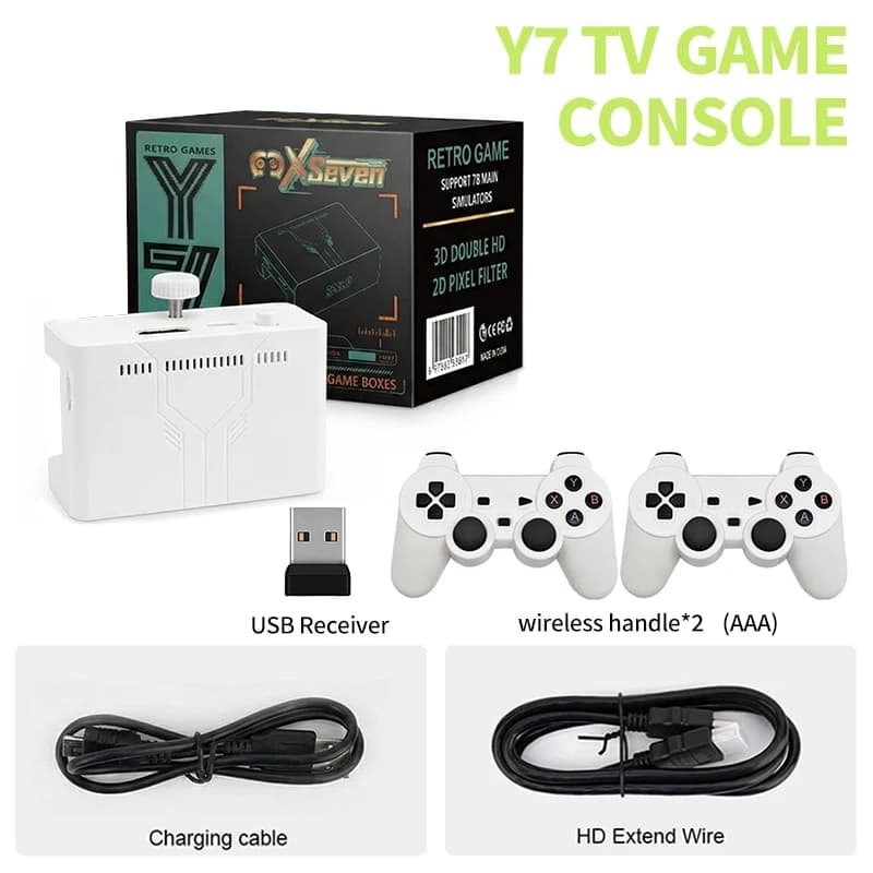 Nouvelle Console de Jeu Vidéo Coopreme Y7 X7 128G 2026 avec Système Linux, Boîtier TV 4K, Manette Sa