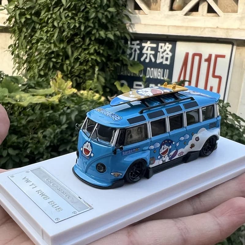 Modèle de voiture édition concessionnaire 1:64 Volkswagen VW T1 Bus Pickup RBW Wide-Body Van, modèle