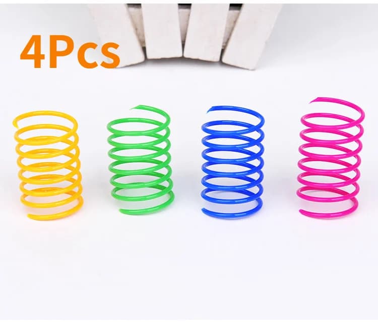 Bobine de chaton ressorts en spirale jouets pour chat jauge interactive jouet de printemps pour chat