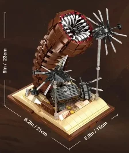 Blocs de construction du film MOC Dune Sandworm, 1688 pièces, classiques de science-fiction, assembl