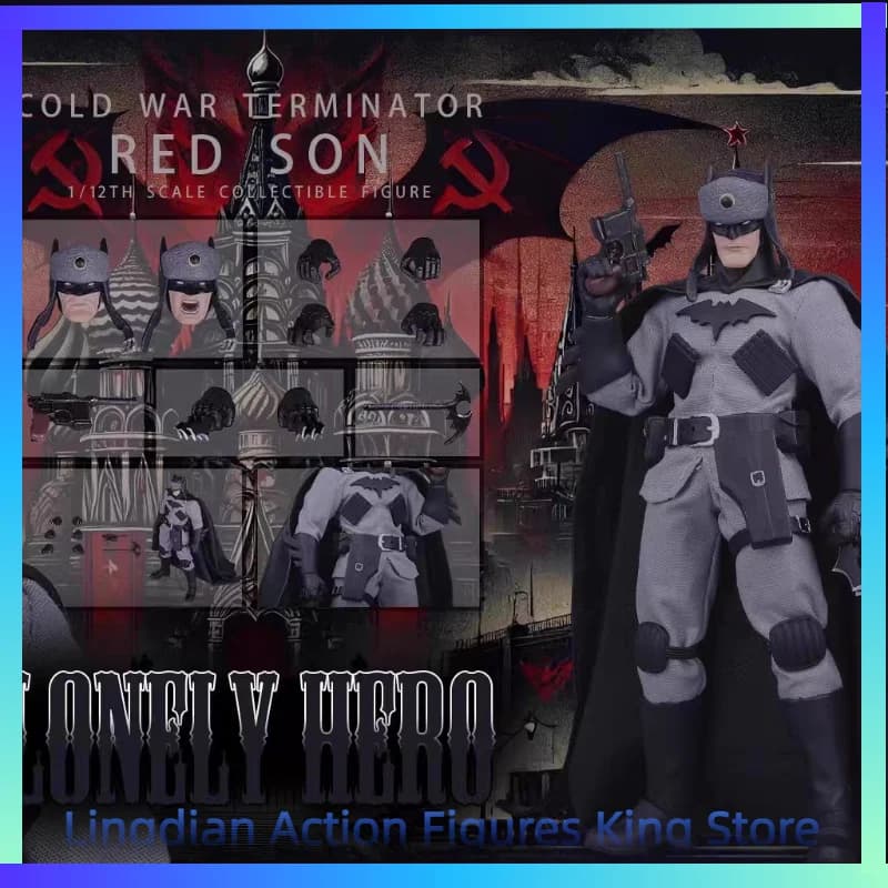En stock Joy Man Toys JMToys JM001 Red Cold War Terminator Red Son Batman Toy Collection Gift