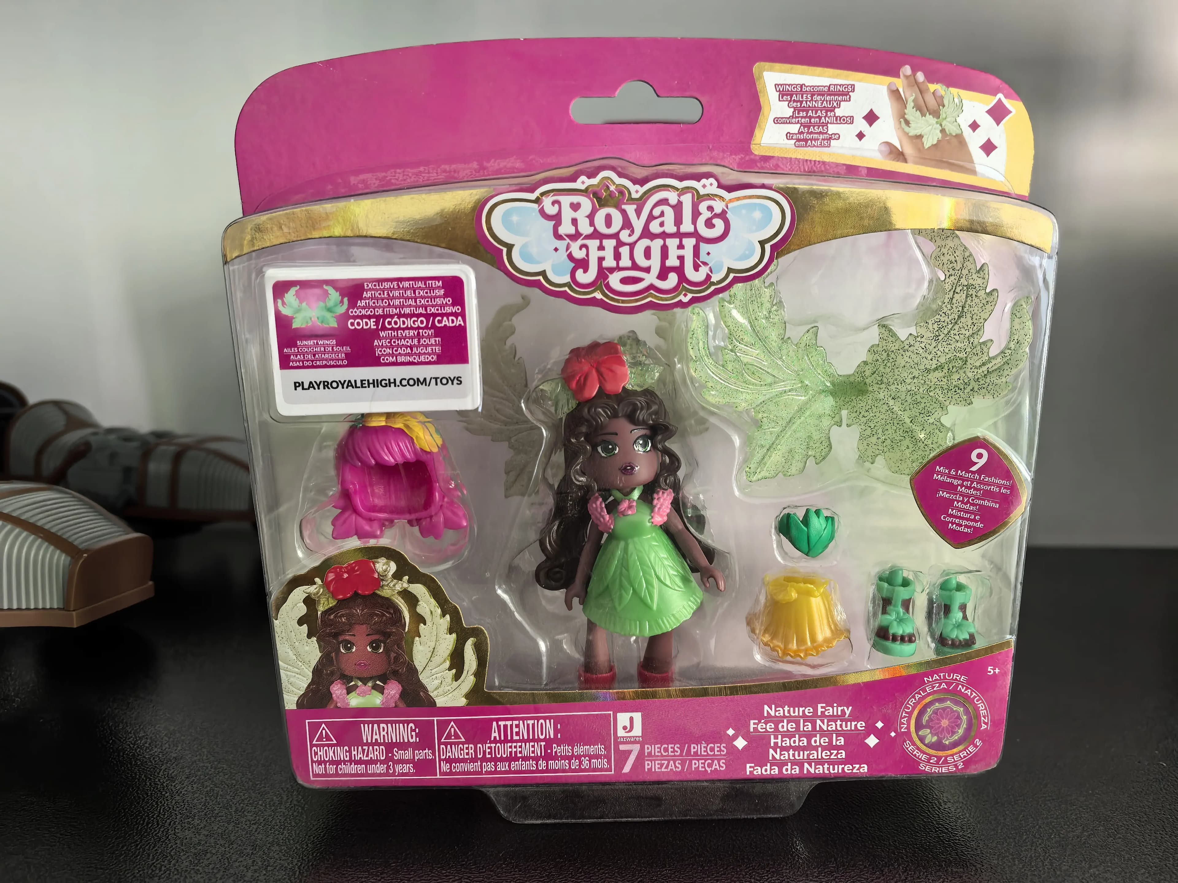 Figurine de mode royale High Fire Fairy avec code d'item virtuel, jouet de collection officiel sous 