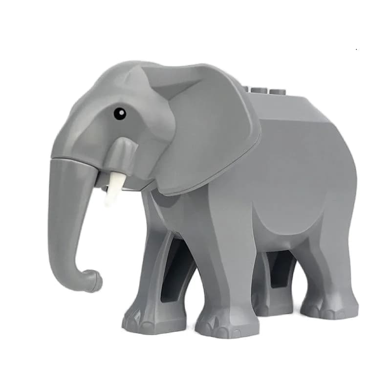 Animaux de la forêt inde guerre impériale éléphant Mini figurines d'action accessoire militaire armé