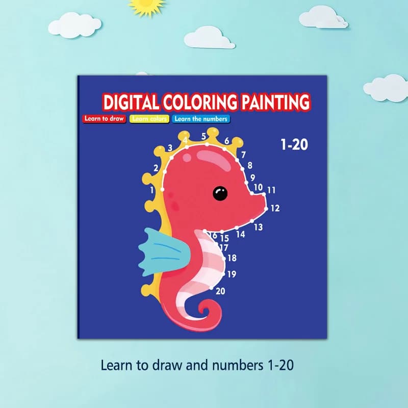 Dessin câblé, livre de dessin de graffiti pour enfants, apprendre les chiffres, l'enseignement préco