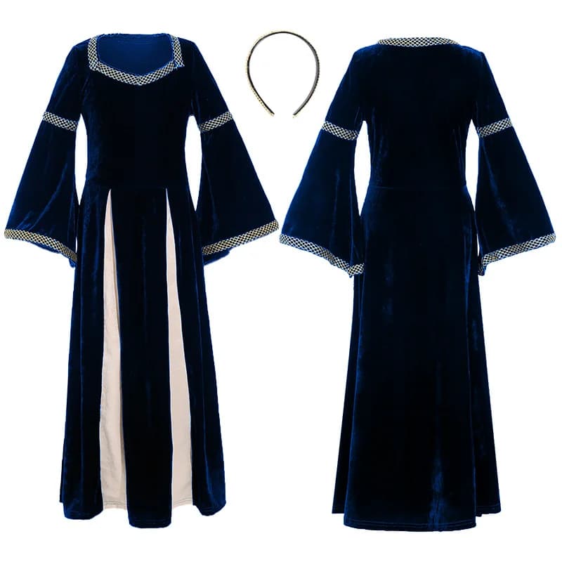 Robe de cérémonie pour filles, robe de princesse, costume de spectacle rétro européen pour enfants, 