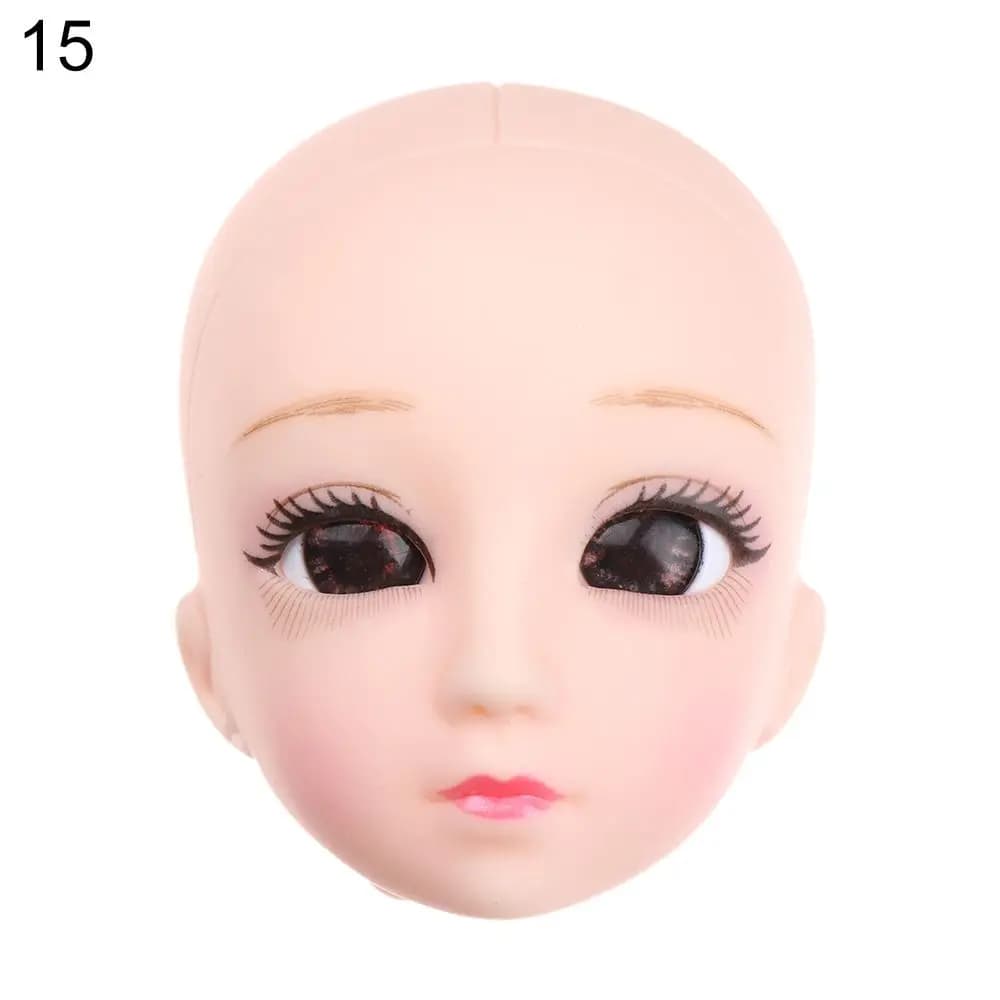 Cadeau pour fille : Têtes de poupée BJD 1/6 à cheveux longs, accessoires de coiffure DIY, accessoire