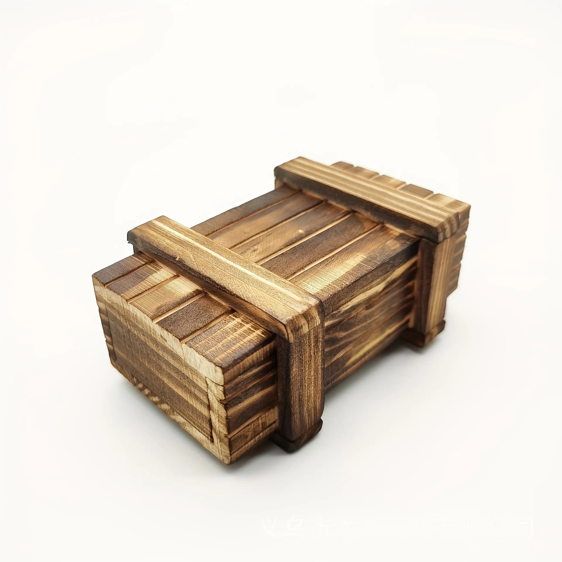 Boîte de puzzle secrète en bois vintage, casse-tête 3D avec compartiment caché, idéal pour cadeaux, 