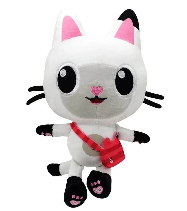 Nouveau Gabby maison de poupée en peluche Mercat dessin animé animaux en peluche chat souriant voitu