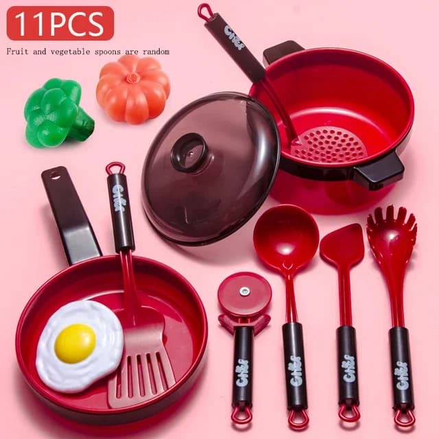 Ensemble de jouets de cuisine pour enfants filles, cuisine pour bébé, coupe de fruits, ustensiles de