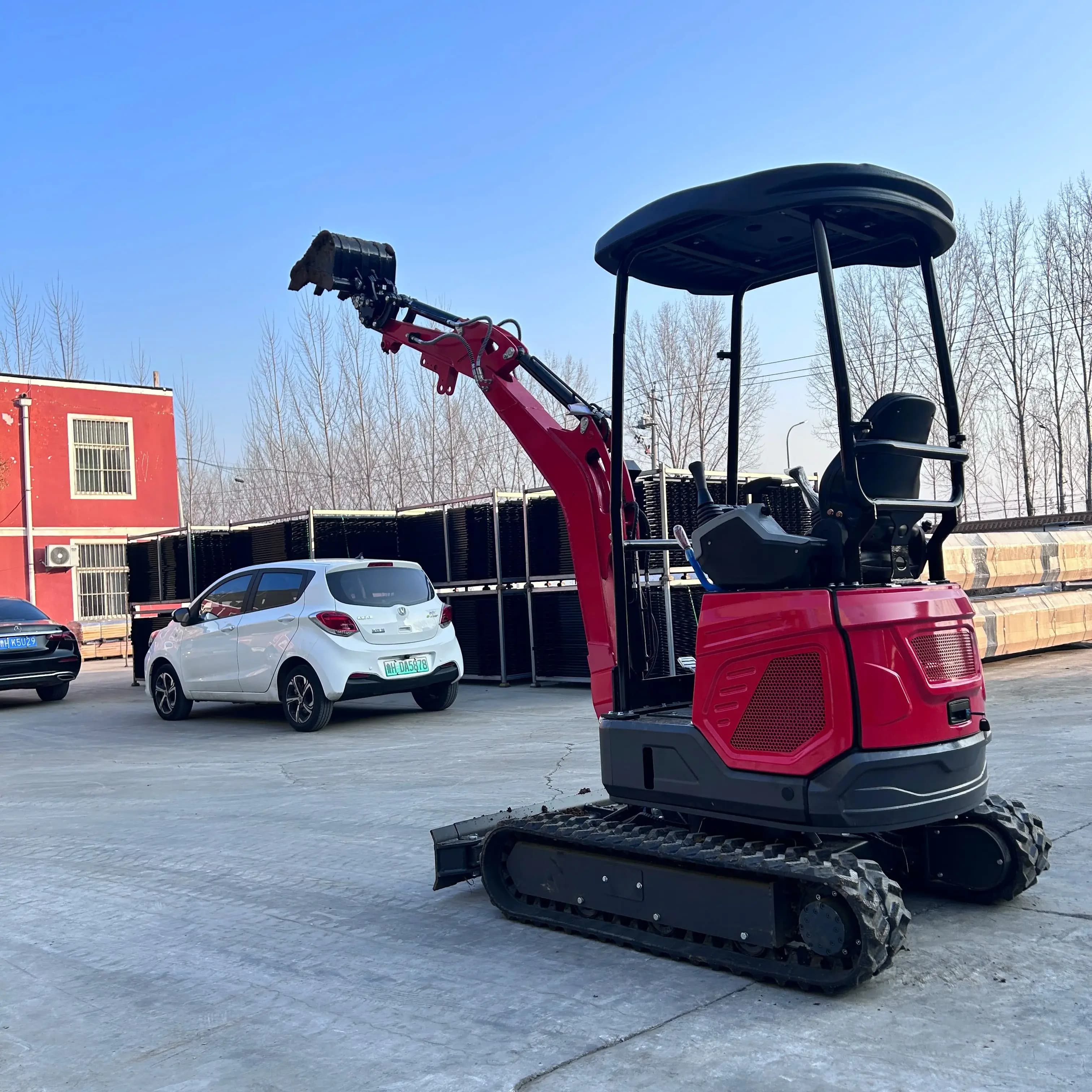 Mini-excavatrice avec moteur EPA Euro 5, excavatrice sur chenilles utilisée pour les projets agricol