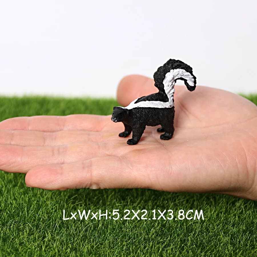 Ensemble de modèles d'animaux sauvages réalistes éducatifs - Collection de jouets pour enfants : écu