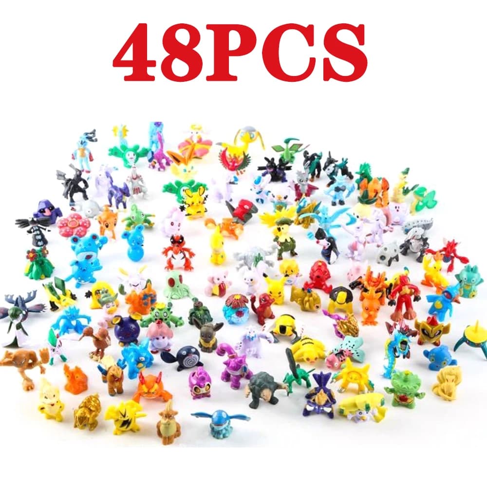 144 pièces Pokemon Pikachu figurine jouets Mini figurines modèle jouet Pikachu Anime enfants poupée 