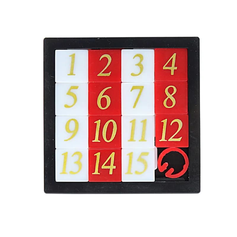 Puzzle de chiffres coulissants Huarong Road, casse-tête, Test de qi, éducation Montessori, jouets éd