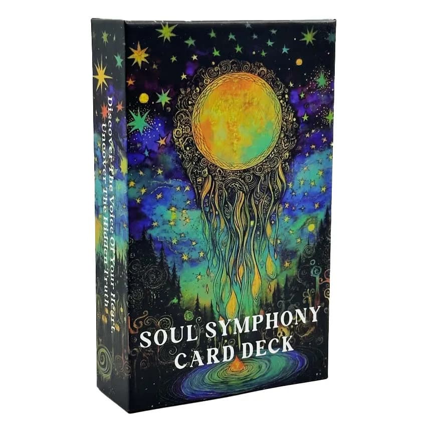 59 cartes Oracle Symphony Soul, 12x7 cm, découvrez la voix de votre cœur, jeux de cartes