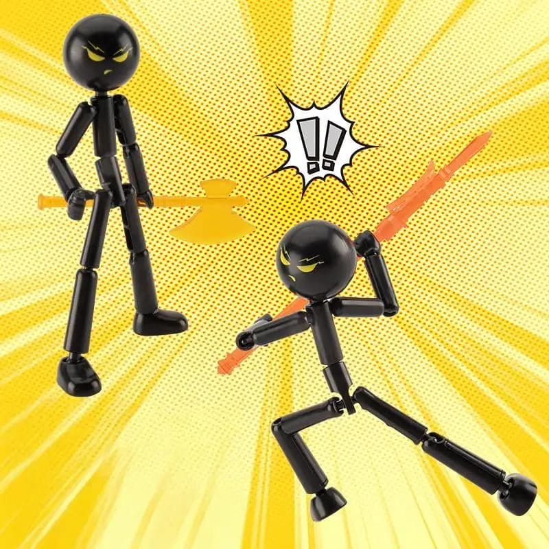 1 ensemble de figurines articulées 3D imprimées, jouet fantaisie, robot assemblé et mobile