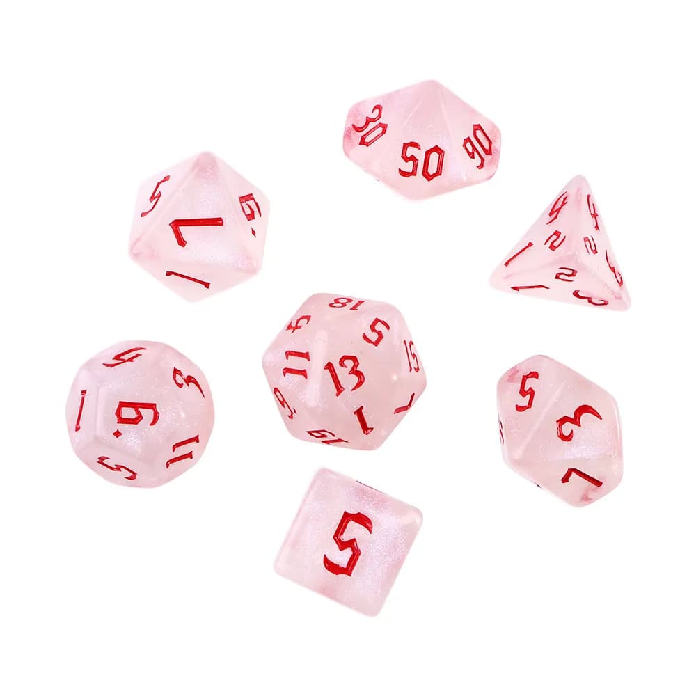 Jeux de société polyédriques en acrylique pour la famille, jeux de société, dés polyédriques en rési