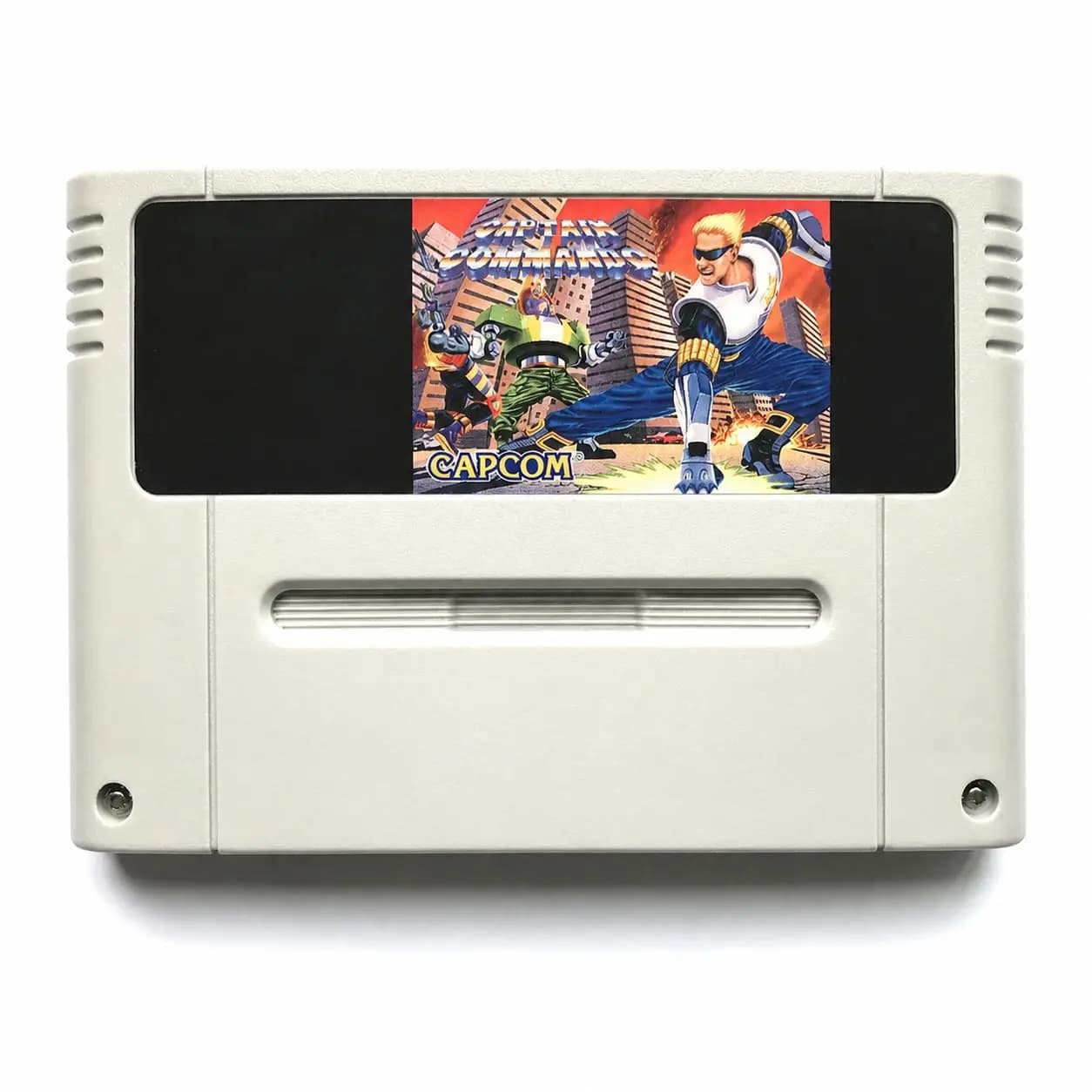Cartouche de jeu rétro 16 bits Captain Commando, reproduction, action arcade, science-fiction, brawl