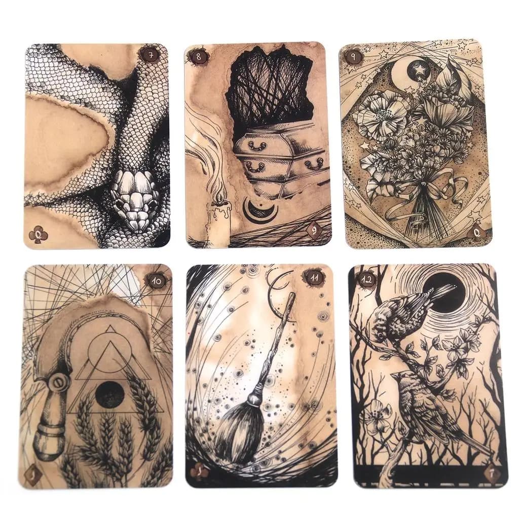 Reflet De Lune Lenormand Tarot Oracle cartes jeux fête en famille jeu De société Divination destin c
