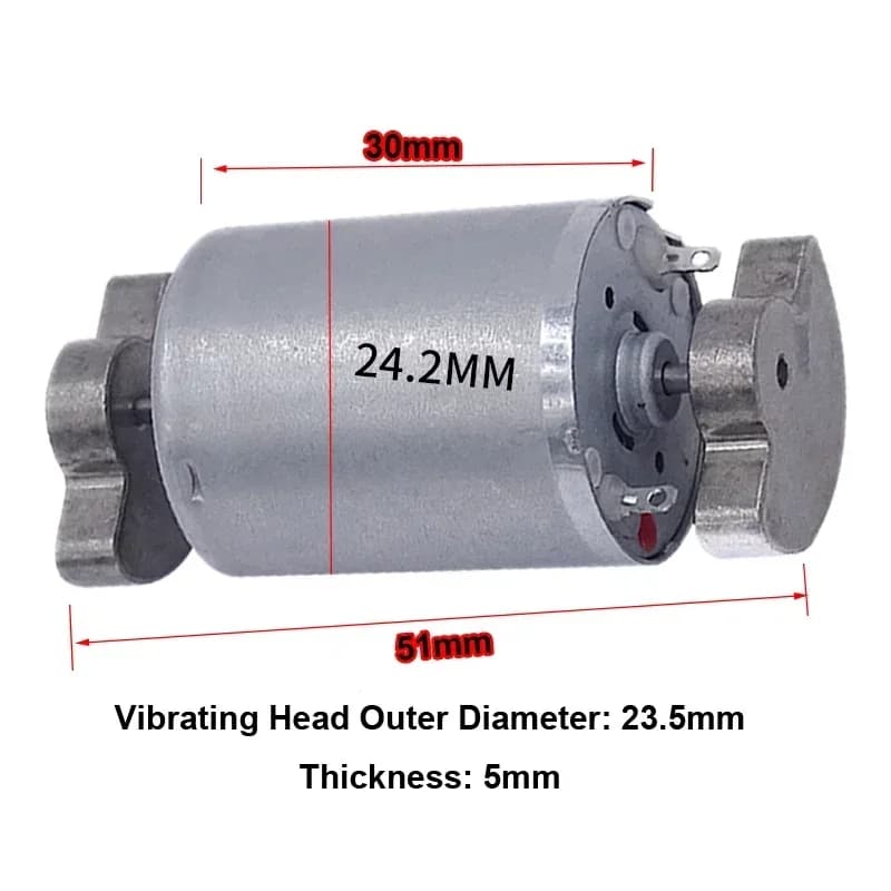 Moteur de Vibration DC 6V 12V 24V 6000 tr/min, Micro moteurs électriques 12 volts 24 V, double tête 