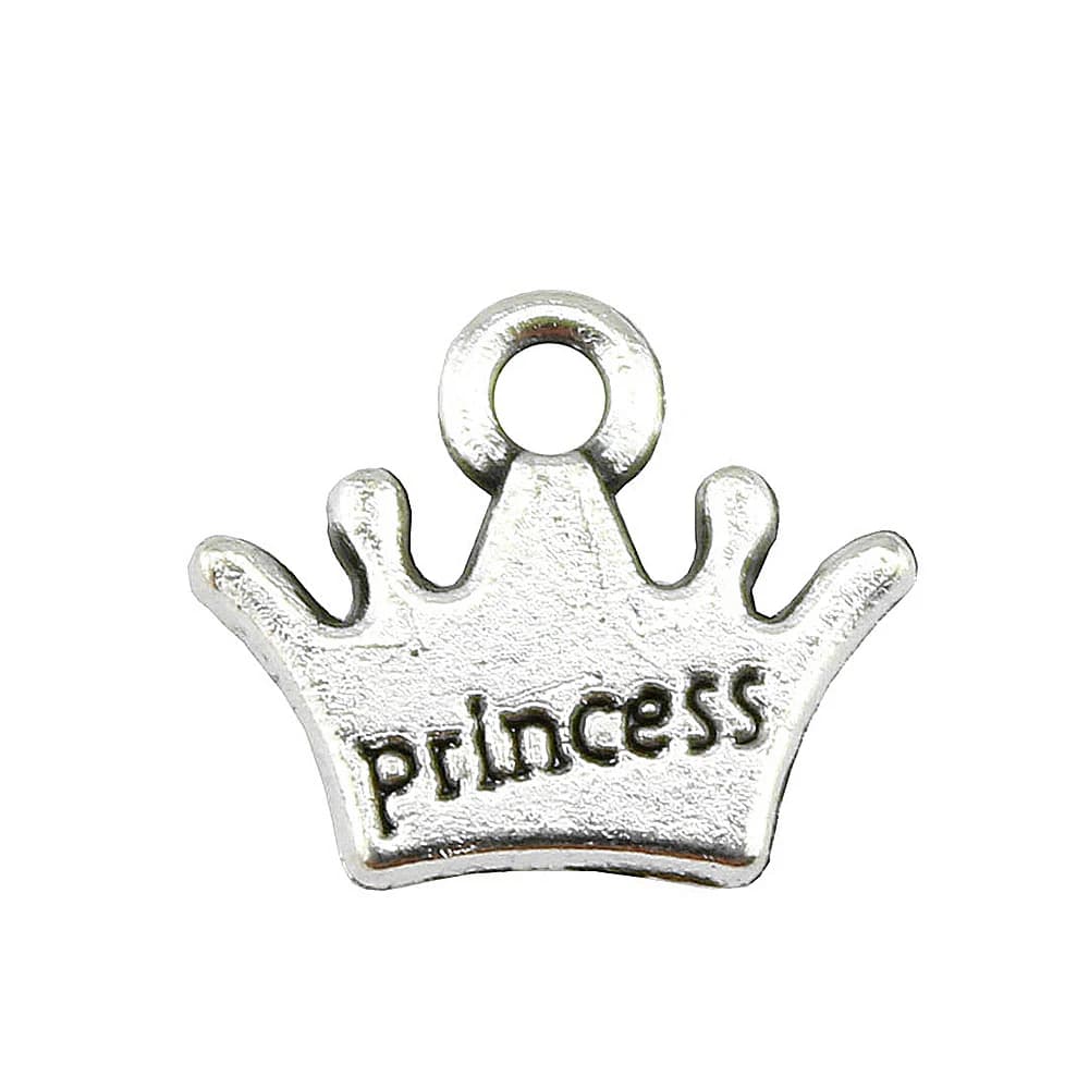 Breloques de couronne de princesse pour femmes, accessoires de bijoux, nouveau, 20 pièces