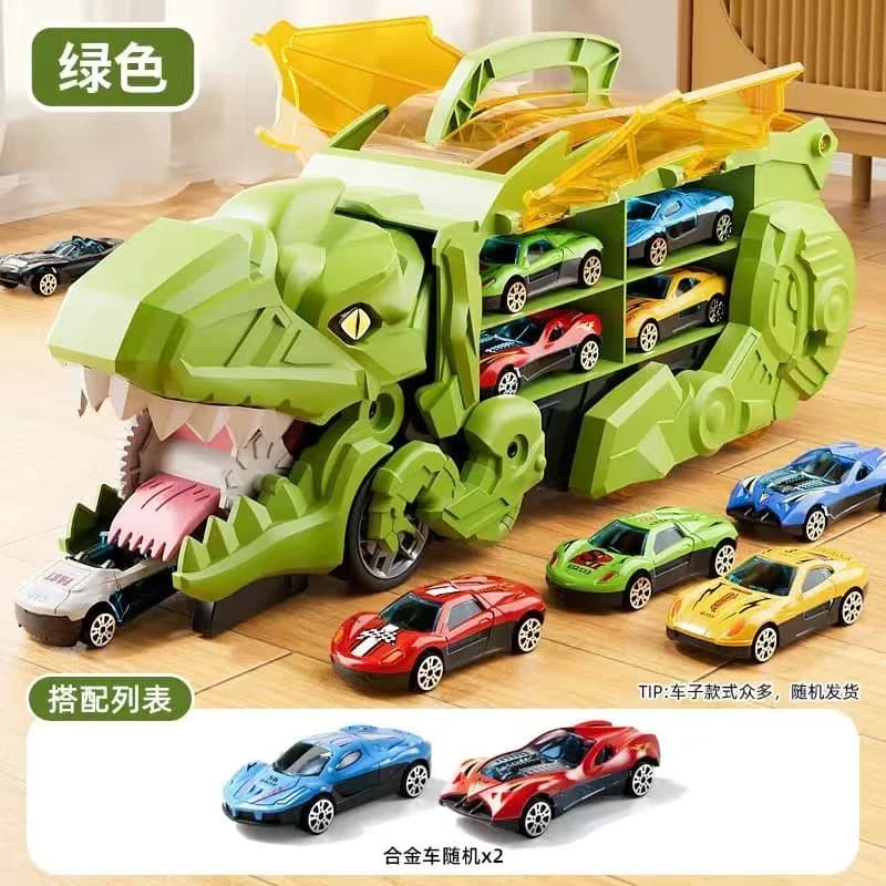 Tyrannosaure camion jouets dinosaure hirondelle piste déformation voiture de stockage avec alliage v