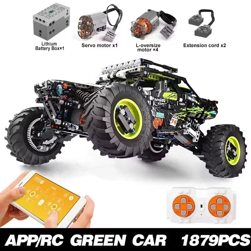 MOLD KING – voiture technique RC 18002S, jouets pour garçons, blocs de construction, télécommande, v