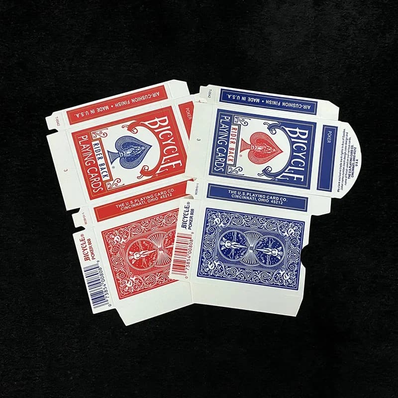 Jeu de cartes à jouer vélo original, 20/50 pièces, AfricBox, Old Rider, étui design rouge ou bleu, a