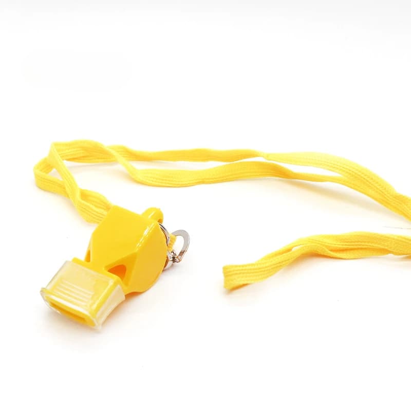 Sifflet en plastique pour entreprise scolaire de survie en plein air, outils de jeu, Football, baske