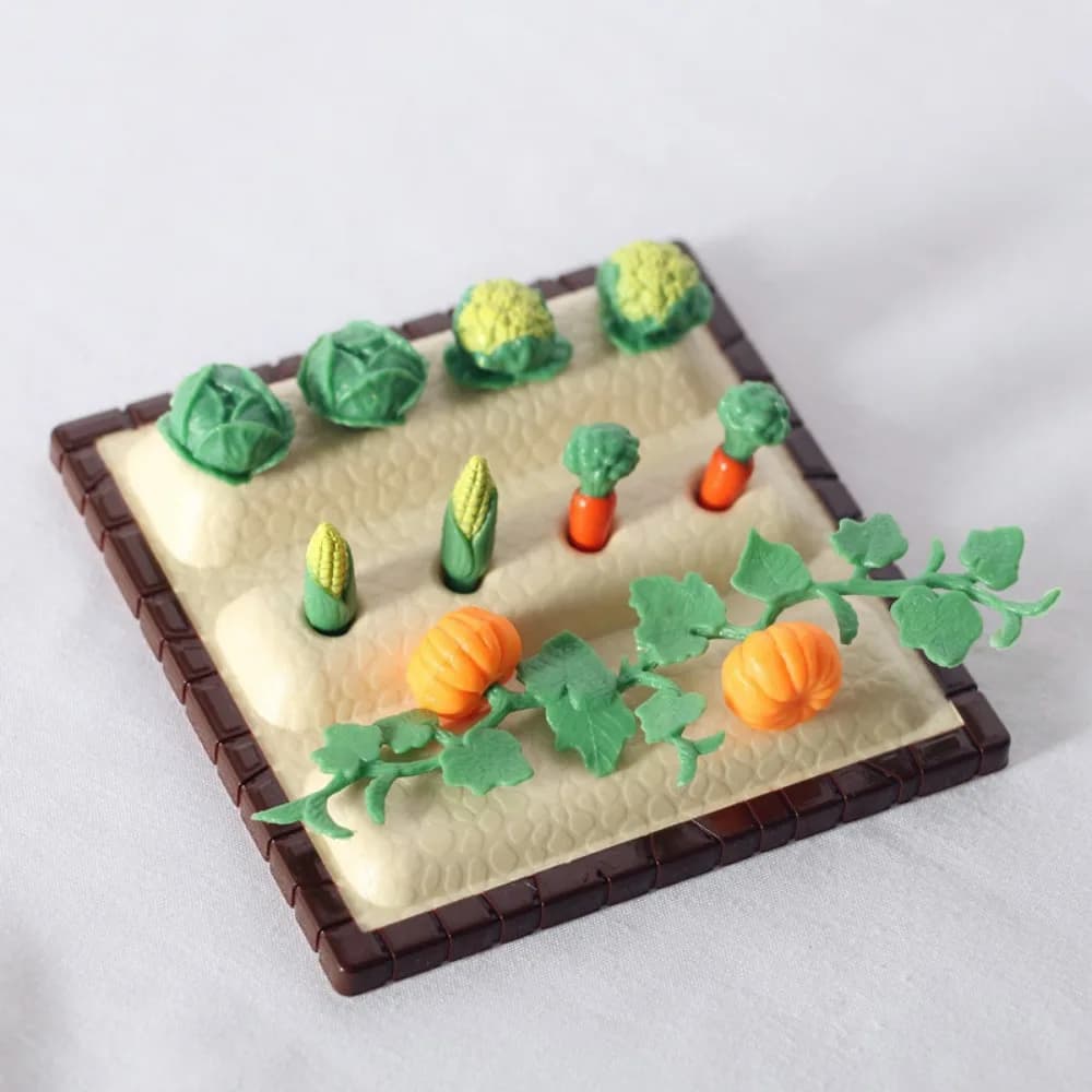 Modèles de simulation, maison de poupée, ferme de légumes de simulation, champ de légumes, mini-ferm