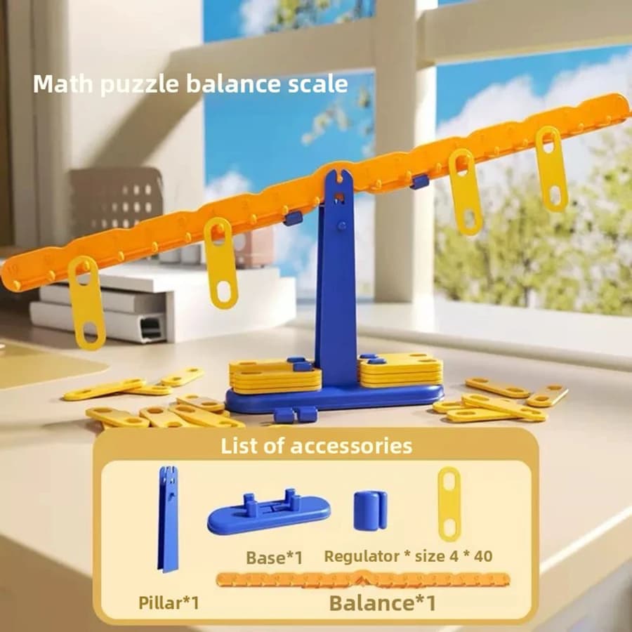 1 ensemble de jouets Montessori pour enfants, balance interactive amusante pour l'apprentissage préc