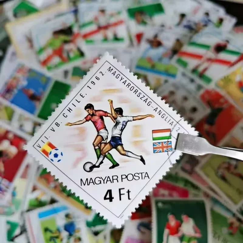 Timbres-poste de Football, 50 100 200 pièces/lot, sujet sportif, franc-poste Original du monde avec 