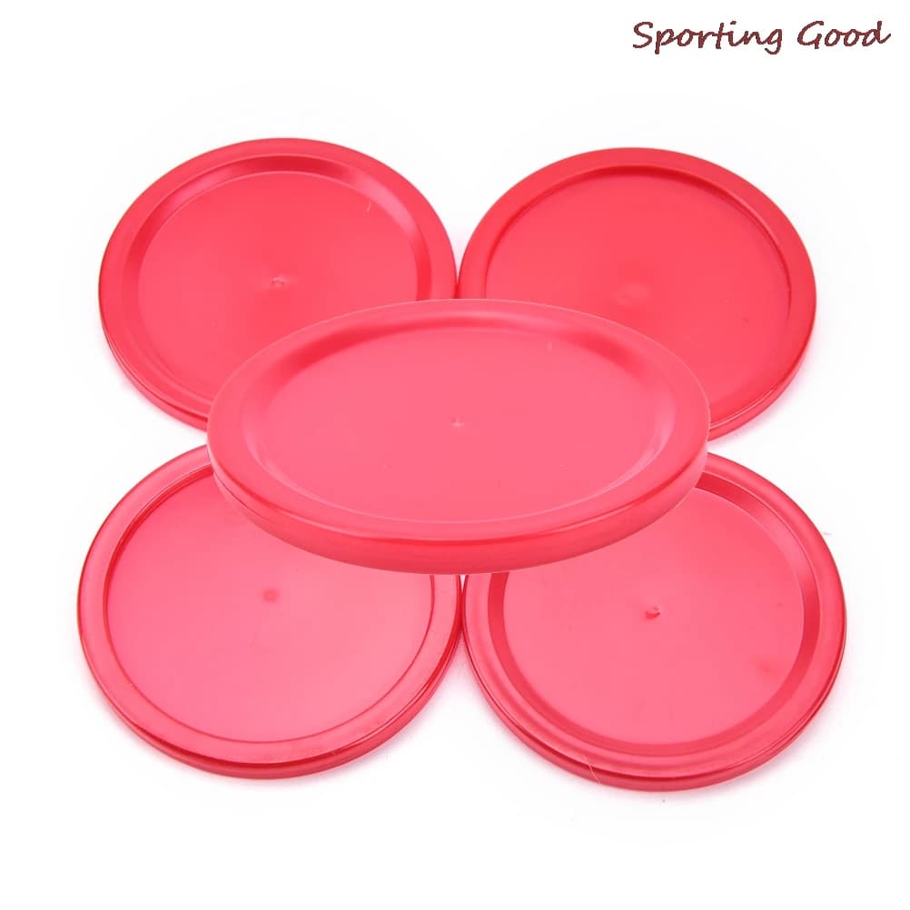 Jeu de Table d'intérieur pour enfants, 5 pièces, jouets de jeu en plastique rouge, Mini rondelle de 